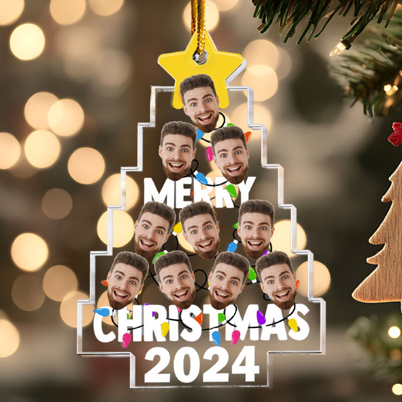 Adornos para árbol de Navidad personalizados Fotos personalizadas Regalos divertidos para seres queridos