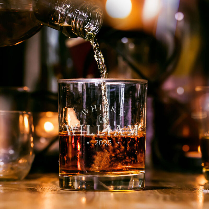 Personalisiertes Namens-Whiskey-Glas Mit Individuellem Namen Süßes Present für Ehemann
