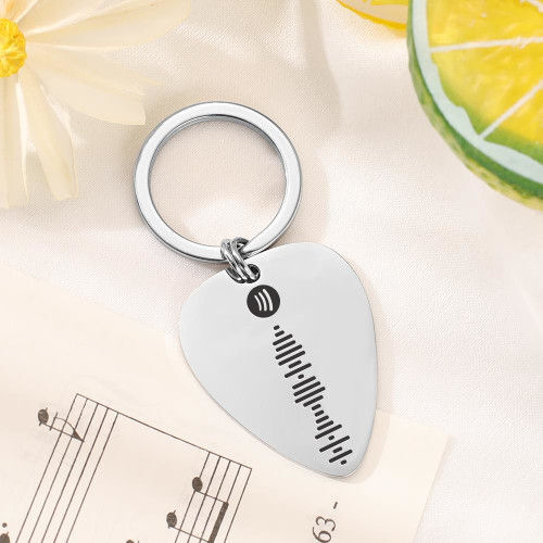 Scannable Spotify Code Custom Music Song Key Chain