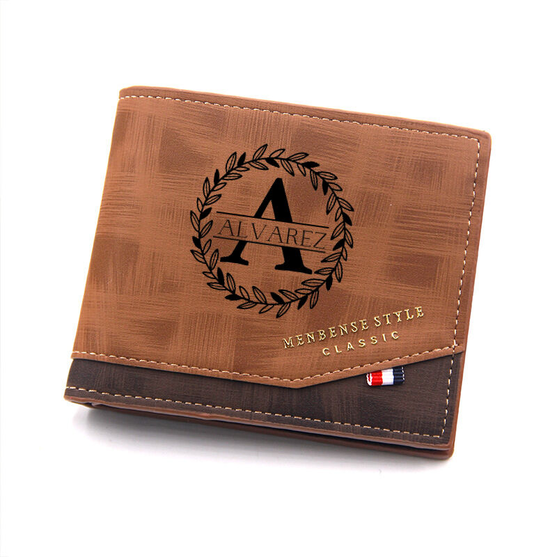 Personalized Men's Wallet Custom Name Father's Day Gift