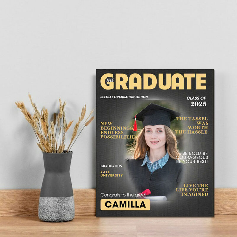 Personalized Picture Canvas Wall Art Best Graduation Gift
