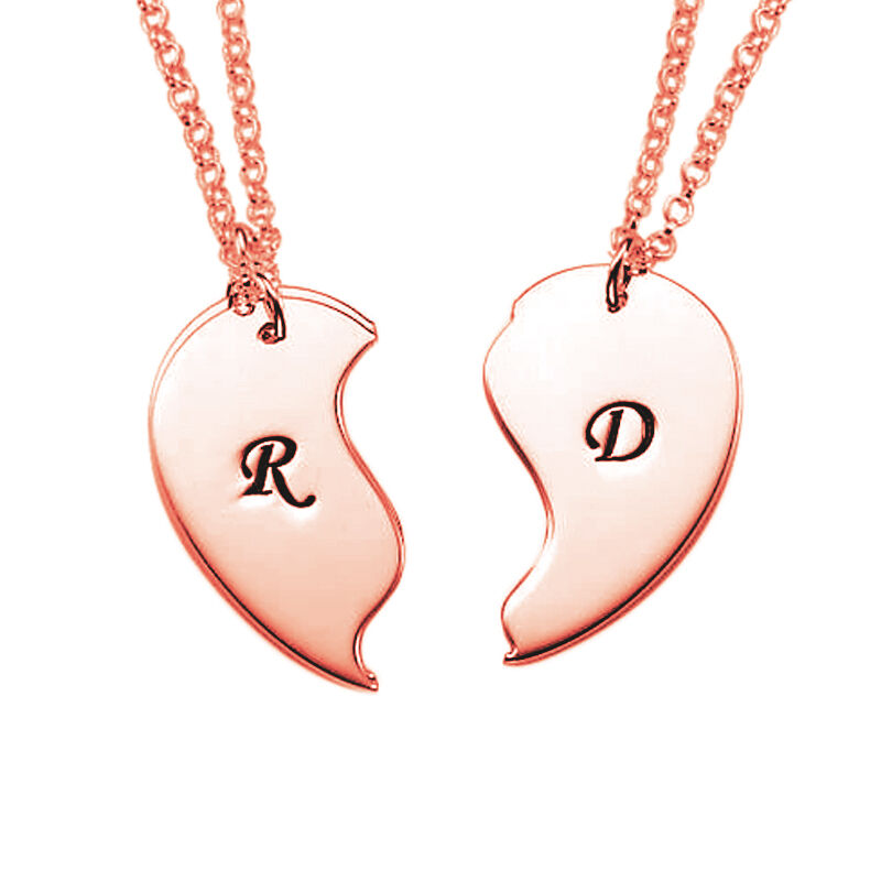 "Lettering You In My Heart" Heart Shape Necklace for Couples