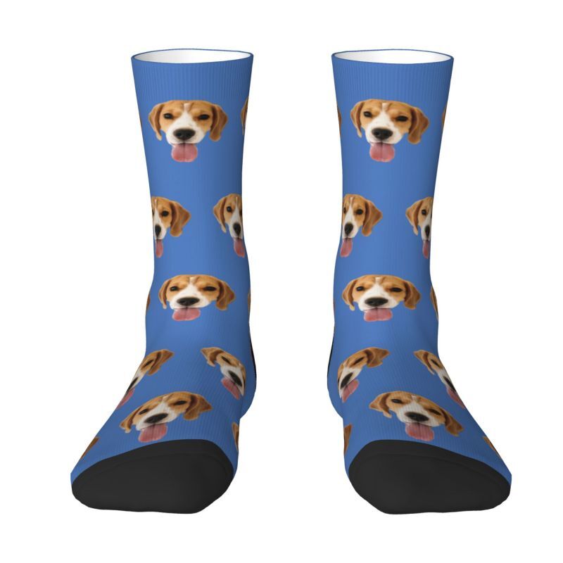 Personalized Face Socks with Pet Dog Photos