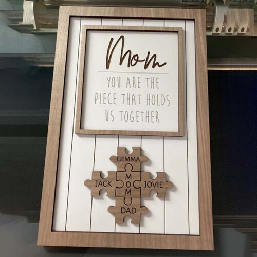 Personalisiertes Puzzle Pieces Namensschild Muttertagsgeschenk