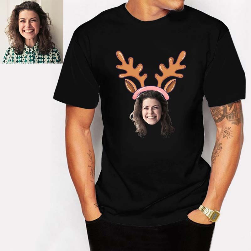 Custom Antlers Photo T-Shirt