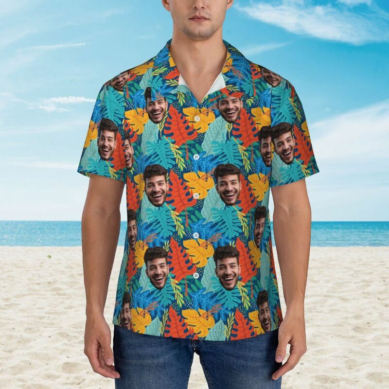 Camicia hawaiana personalizzata Unisex Regalo per le vacanze estive per uomini