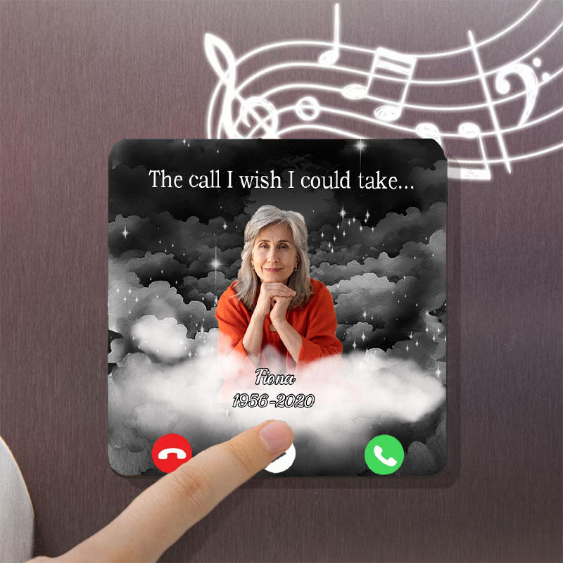 Personalisiertes Bild Musik Kühlschrankmagnet mit Anruf Muster Design Kreatives Geschenk für Eltern