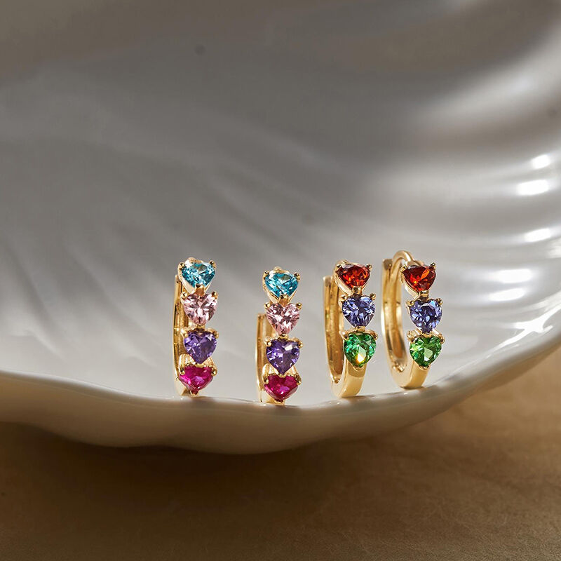 Personalized Birthstone Earrings Beautiful Gift for a Loved One