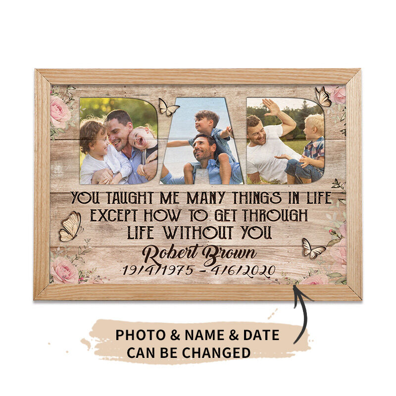 "You Taught Me Many Things" Custom Photo Frame