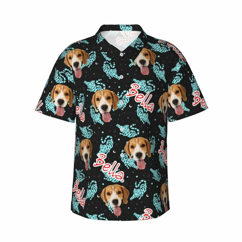 Camisa Hawaiana con Foto Personalizada Unisex Regalo para Amantes de las Mascotas