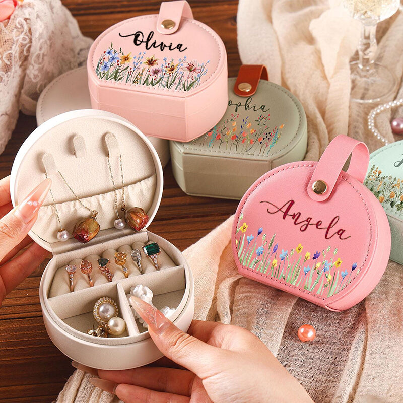 Personalisierte Namensschmuckkästchen mit verschiedenen Schriftarten kreatives Geschenk für die Freundin