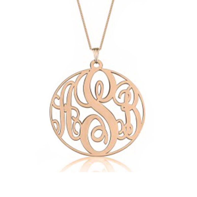 "Good Luck" Personalized Monogram Necklace