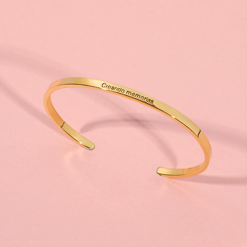 "The Best Memories" Customizable Engraved Bangle