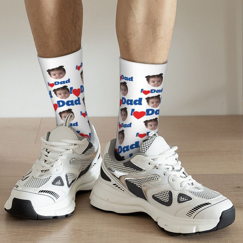 Personaliseerbare sokken met foto's van lieve kinderen