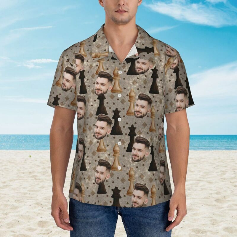 Camisa hawaiana personalizada con foto Best Dad Ever