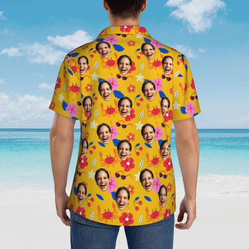 Custom Hawaiian Shirts Add Photos as Gifts for Him