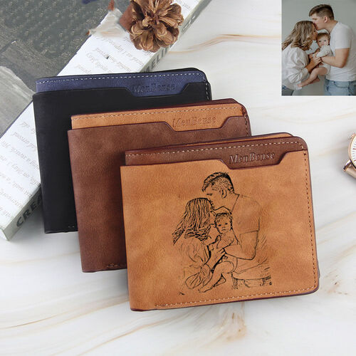Personalized Casual Men's Wallets Custom Photo Best Gift
