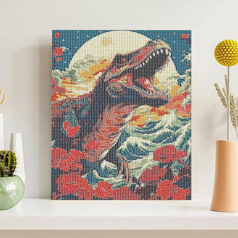 Roaring Dinosaur Diamond Painting Creative Gift for Friend