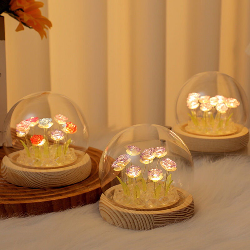 DIY Eternal Rose Night Light Precious Gift Valentine's Day