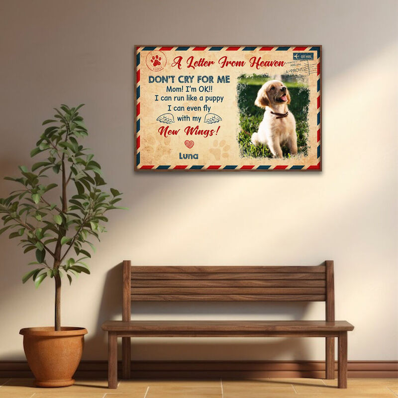 Tableau mural personnalisé en toile pour les amoureux des animaux de compagnie