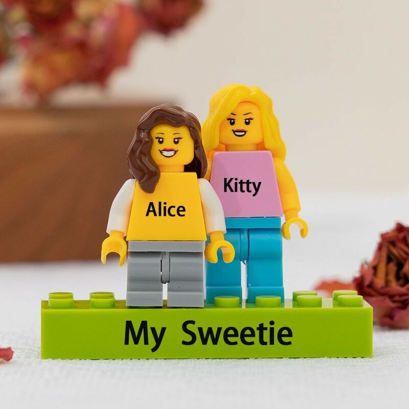 Minifigures personalizzate liberamente per personalizzare i regali speciali per la tua dolce metà