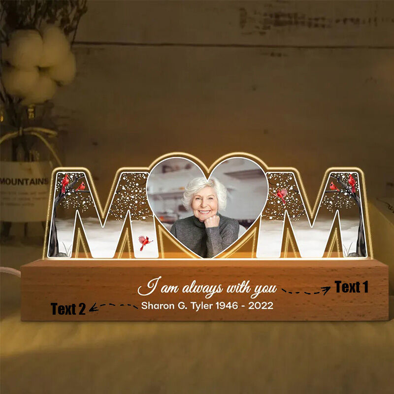 Personalized Letter Lamp Custom Photo Commemorative Mother's Day Gift