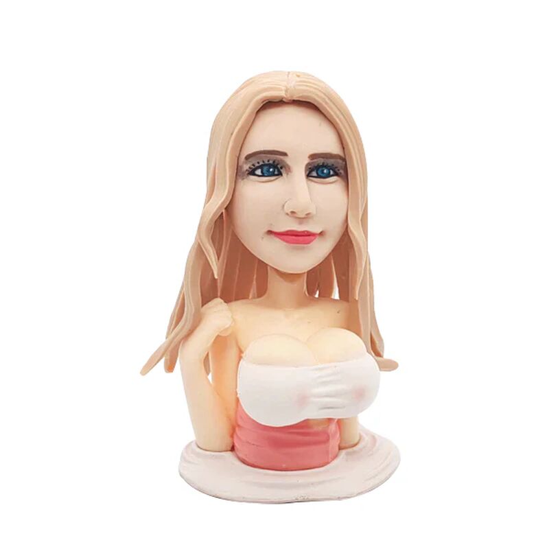 Personalized Bobblehead Doll Customized Head With Chest Shaking Fun Gift For Girlfriend