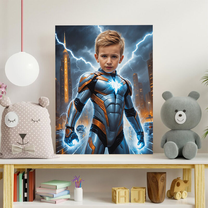 Personalized Hero Portraits with Custom Face Swap Creative Gift for Kids
