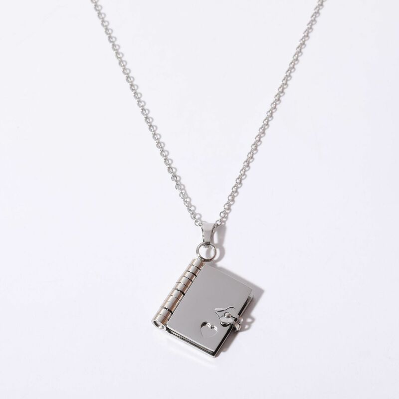 Personalized Lettering Book Necklace Heartwarming Valentine's Day Gift