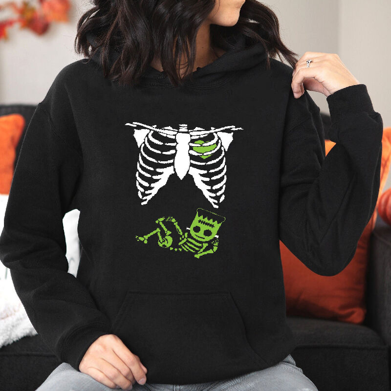 Fashionable Hoodie with Leisurely Ghost Pattern Simple Gift for Halloween