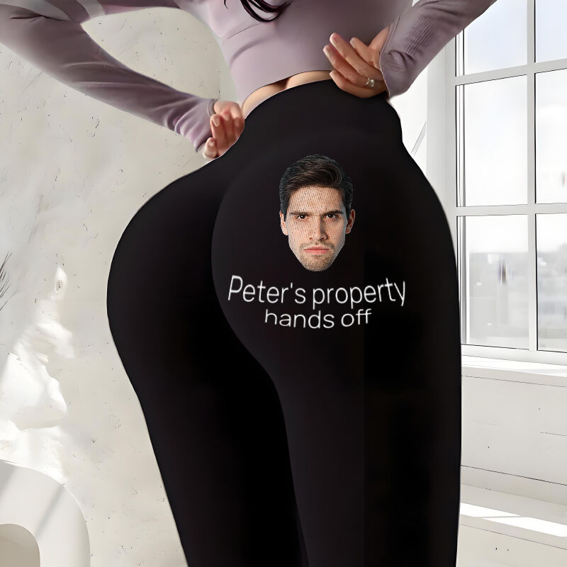 Leggings personalizados con foto personalizada y diseño divertido, regalo para tus seres queridos.