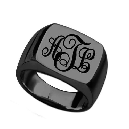 "Remember Everyone" Personalized Monogram Ring