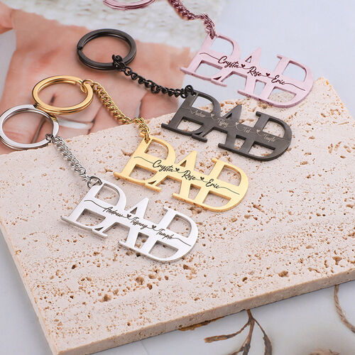Custom Name Keychain Minimalist Present for Best Person
