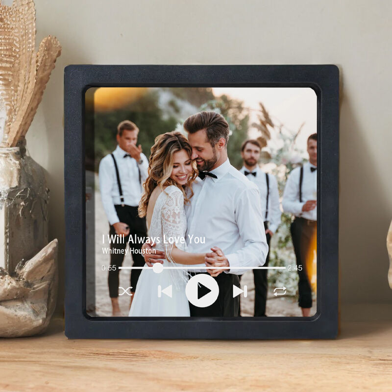 Magnet frigo musique personnalisé avec photo Cadeau précieux pour les couples doux