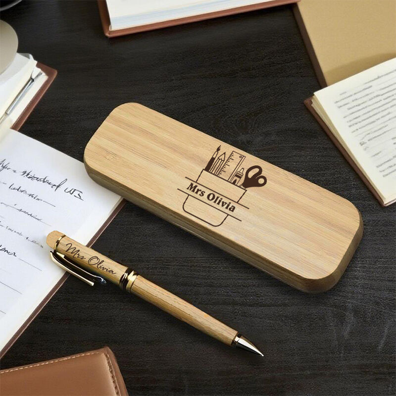 Personalisierte Schreibset mit Werkzeugkasten-Motiv Kreatives Geschenk für Lehrer