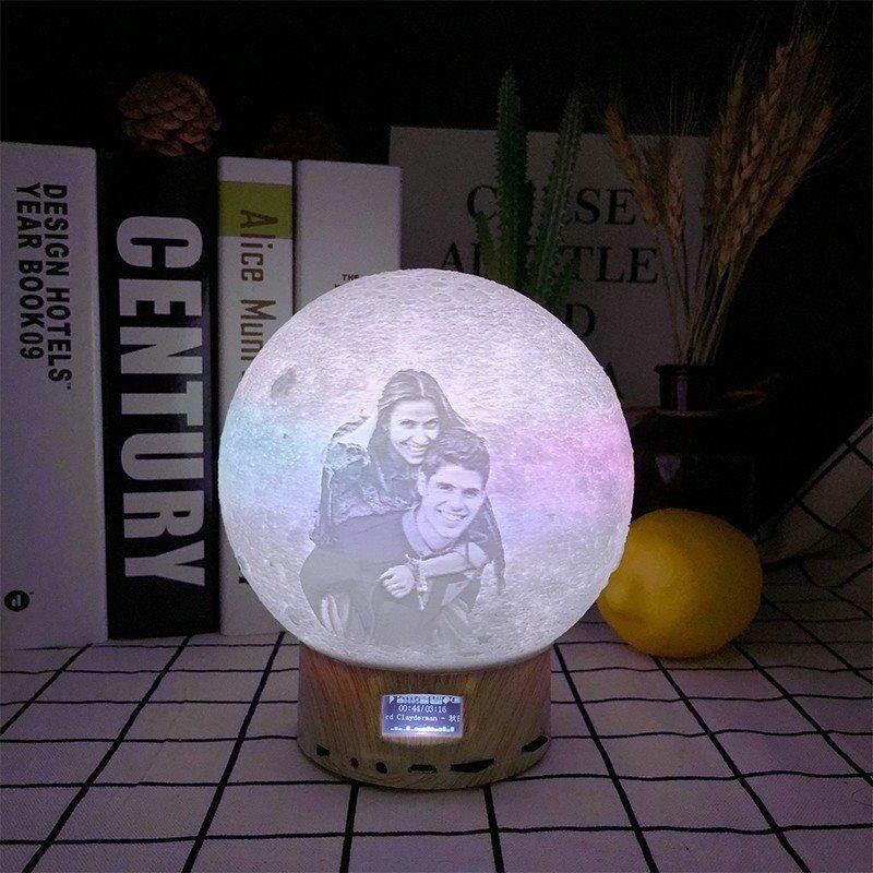 Custom 3D Bluetooth Speaker Moon Lamp