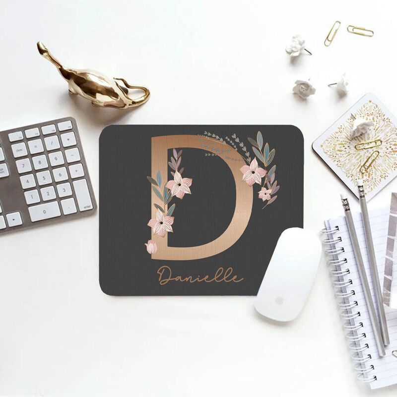 Personalized Name Mouse Pad Minimalist Gift for Friends