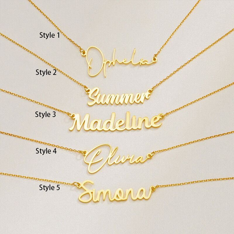 Personalized Name Necklaces Various Styles Available As Valentine’S Day Gifts