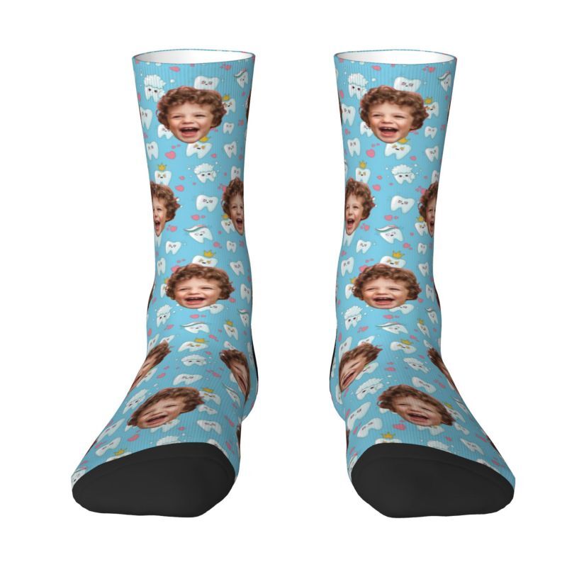 Customized Face Socks 3D Printed Great Gift for Mom