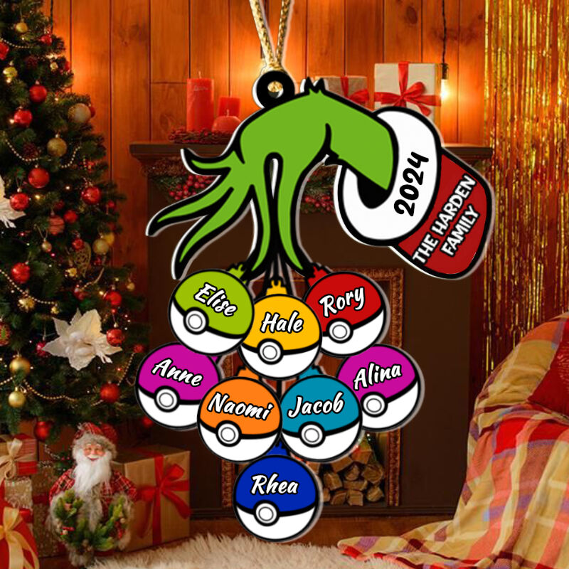 Décoration de Noël personnalisée Nom personnalisé Cadeau parfait pour la famille