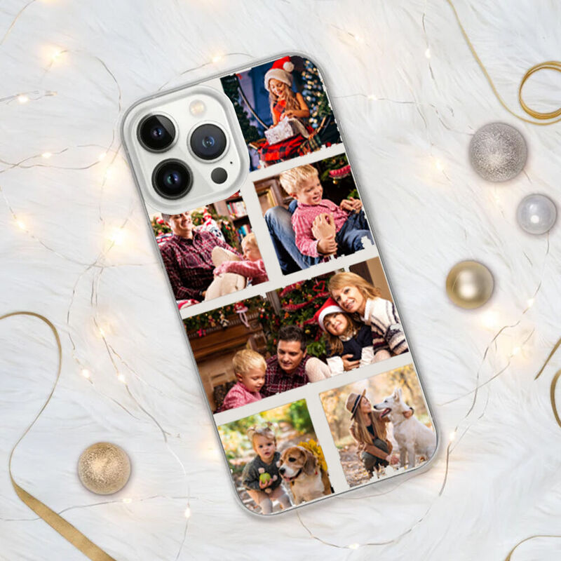 Personalisierte Handytasche mit individuellem Foto Warmes Weihnachtsgeschenk für die Familie
