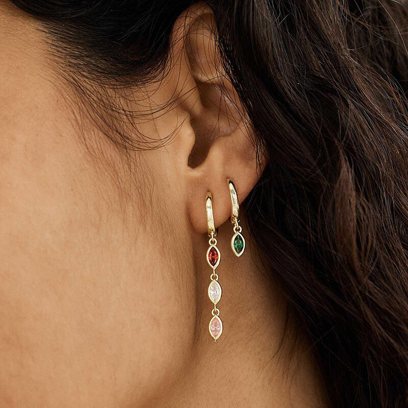 Personalized Birthstone Earrings Simple Gift for Birthday