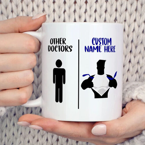 Personalized Doctor Superman Custom Name Mug