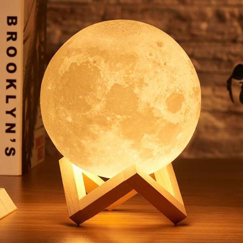 Custom Moon Lamp-We Are a Family-Touch 2 Colors-Gift for Family
