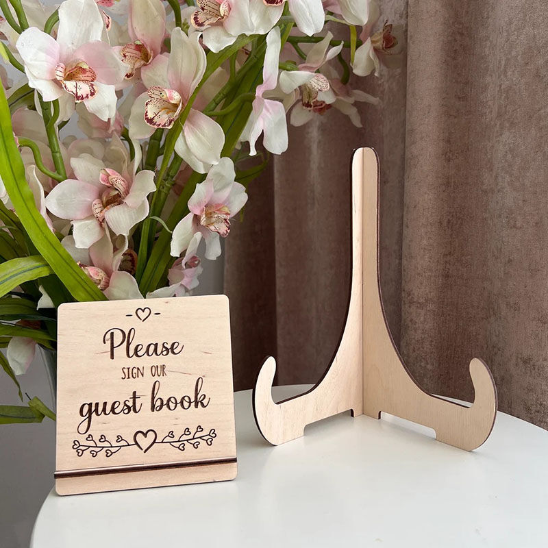 Personalized Tree Wooden Acrylic Custom Name Guest Book