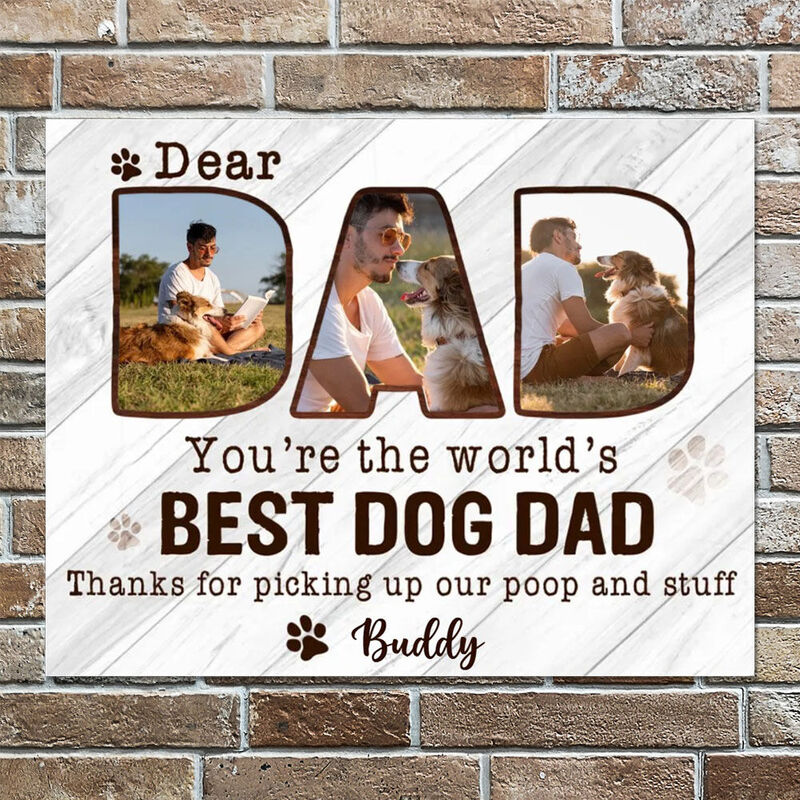 Personalisiertes Bild Leinwand Wandkunst Perfektes Geschenk für Tierliebhaber