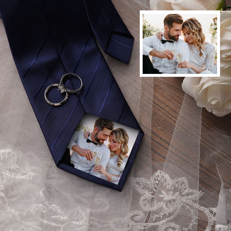 Cravatta personalizzata con immagine a cartoni animati Regalo carino per il marito