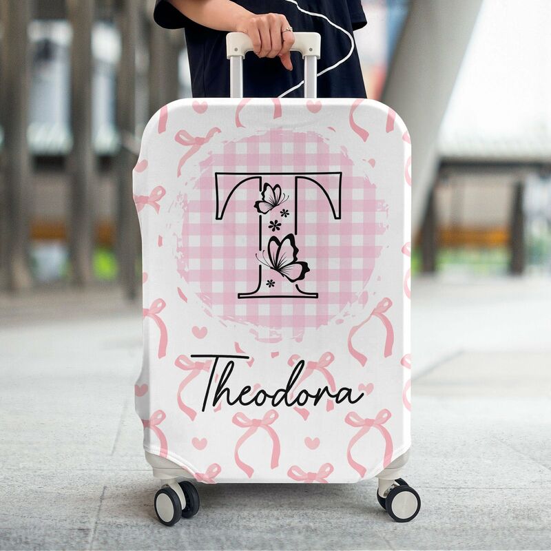 Personalized Luggage Cover with Customized Letters and Names Gift for Friends