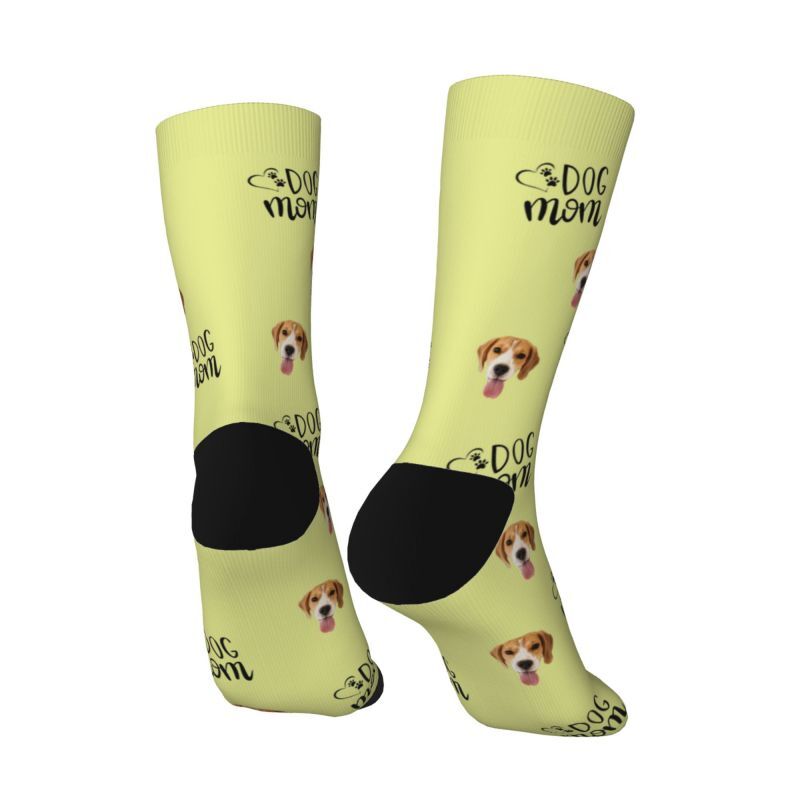 "Dog Mom" Personalized Face Socks are a Gift for Pet Lovers