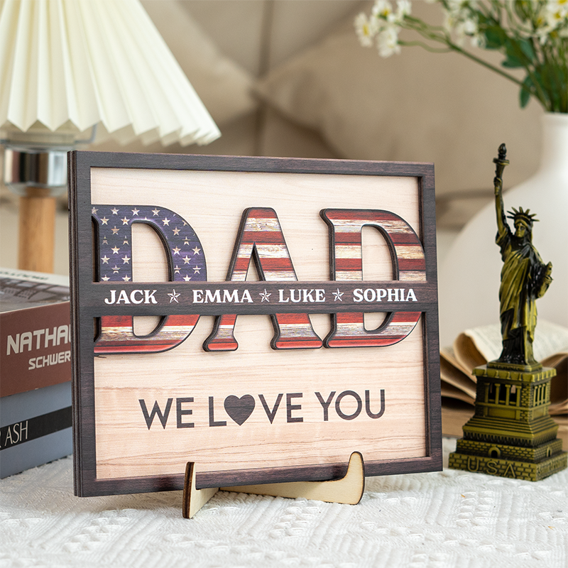 Personalized Name Frame Special Design Creative Father's Day Gift